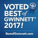 Voted Best of GWinnett 2017! BestofGwinnett.com