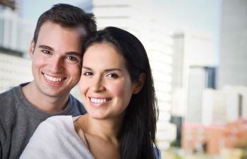 Smiling couple