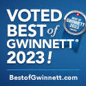 voted best of gwinnett 2023 badge